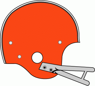 Cleveland Browns 1961-1974 Helmet iron on transfers for fabric